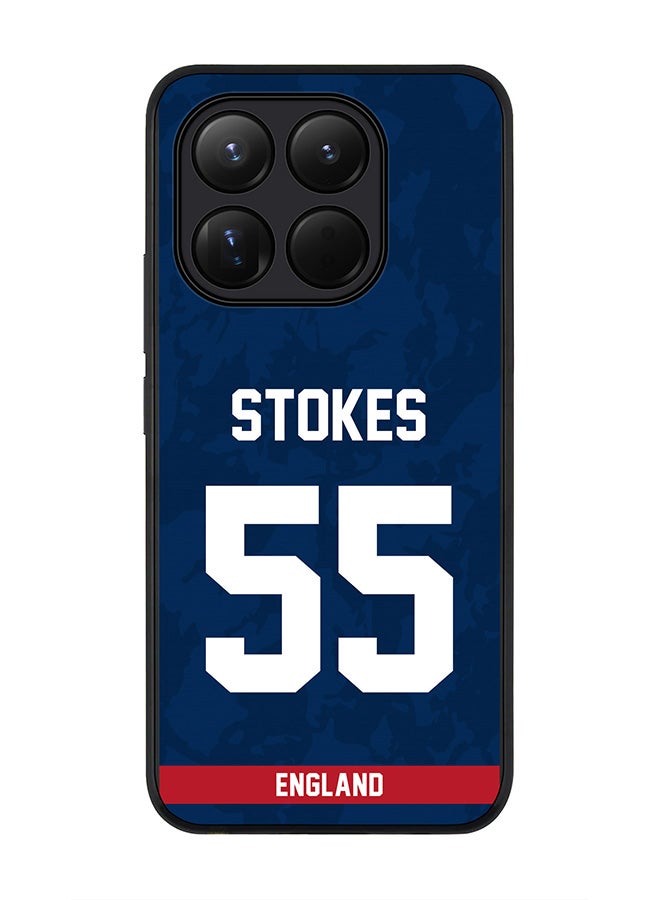 For Xiaomi 15T Case,Slim fit Camera Protection, Shockproof Thin Phone cover  - England Ben Stokes, Jersey No 55
